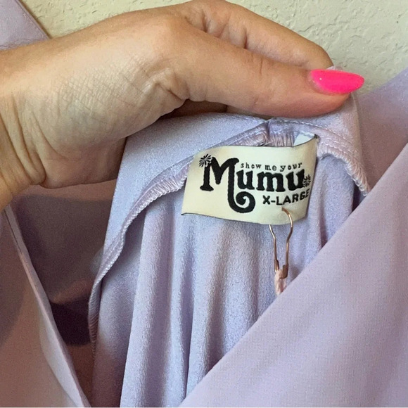 NWT Show Me Your MuMu Mariah High Low Wrap Dress - Picture 3 of 6